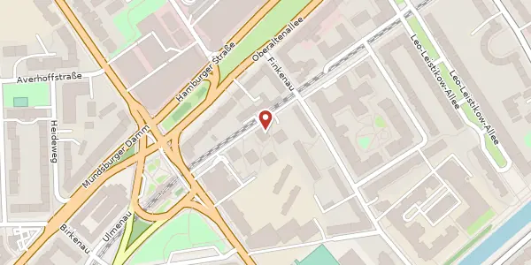 Karte der Umgebung von Finkenau 8b, 22081 Hamburg