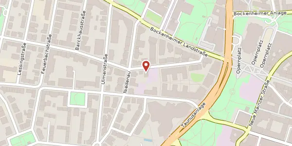 Karte der Umgebung von Kettenhofweg 25, 60325 Frankfurt