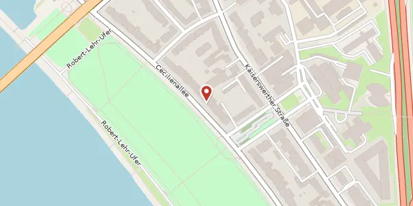 Karte der Umgebung von Cecilienallee 54 - 55, 40474 Düsseldorf