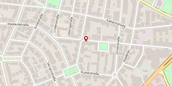 Karte der Umgebung von Guiollettstr. 47, 60325 Frankfurt