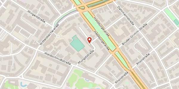 Karte der Umgebung von Pfungststr. 11, 60314 Frankfurt