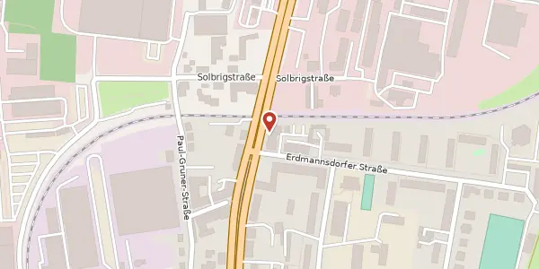 Karte der Umgebung von Annaberger Straße 145, 09120 Chemnitz