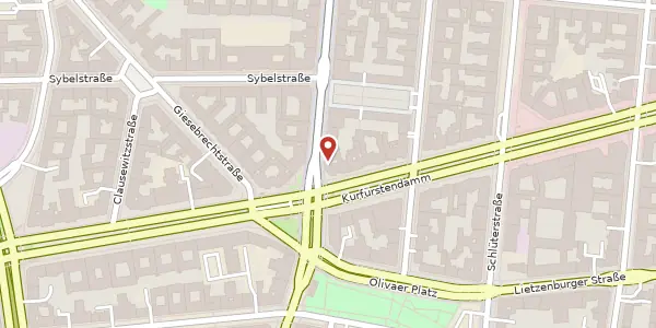Karte der Umgebung von Kurfürstendamm 59/60, 10707 Berlin