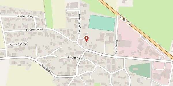 Karte der Umgebung von Dorfstraße 10, 25920 Stedesand
