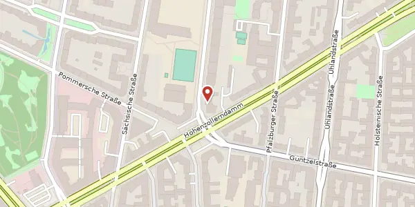 Karte der Umgebung von Emser Straße 2, 10719 Berlin