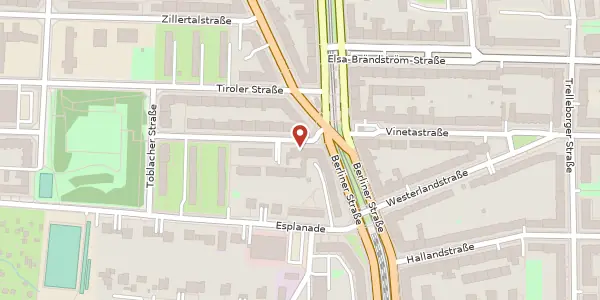Karte der Umgebung von Brennerstraße 90, 13187 Berlin
