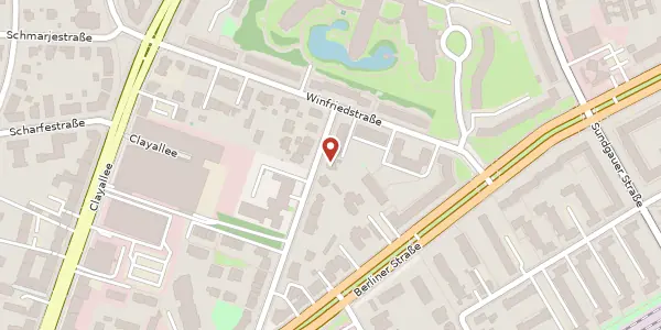 Karte der Umgebung von Charlottenburger Str. 17, 14169 Berlin
