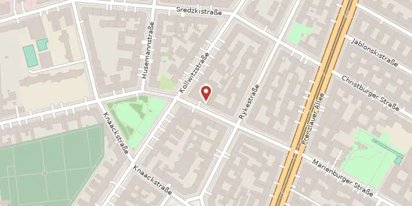 Karte der Umgebung von Wörther Straße 32, 10405 Berlin