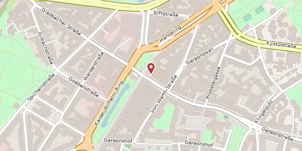 Karte der Umgebung von Christophstr. 56, 50670 Köln