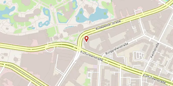 Karte der Umgebung von Budapester Straße 35, 10787 Berlin