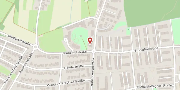 Karte der Umgebung von Max-Porzig-Straße 1, 78224 Singen (Hohentwiel)