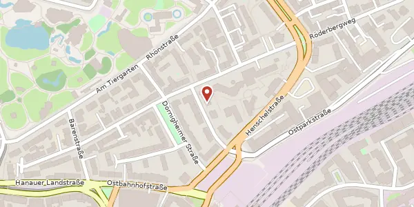 Karte der Umgebung von Philippsruher Str. 10, 60314 Frankfurt