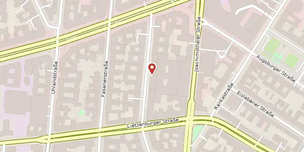 Karte der Umgebung von Meinekestraße 22, 10719 Berlin