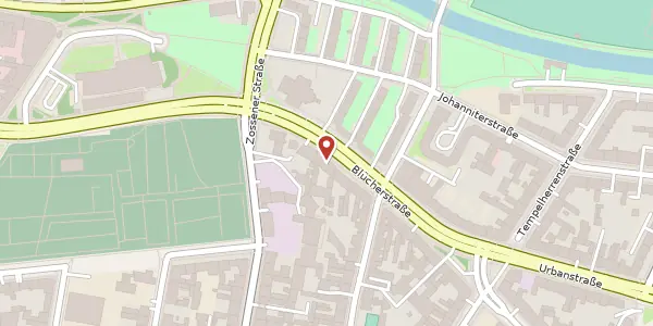 Karte der Umgebung von Blücherstraße 13, 10961 Berlin