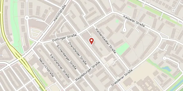 Karte der Umgebung von Leipziger Str. 47, 28215 Bremen