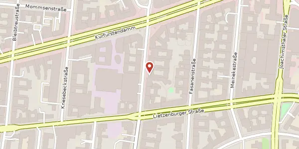 Karte der Umgebung von Uhlandstraße 171/172, 10719 Berlin