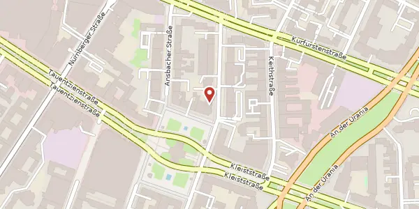 Karte der Umgebung von Bayreuther Straße 8, 10787 Berlin
