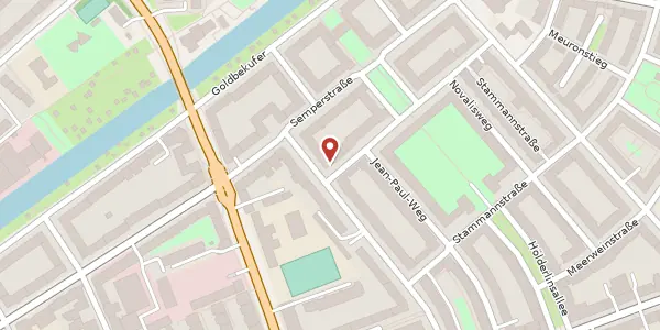 Karte der Umgebung von Hanssensweg 1, 22303 Hamburg