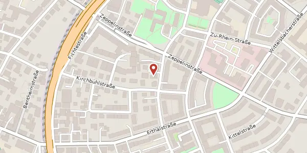 Karte der Umgebung von Seuffertstraße 6, 97074 Würzburg