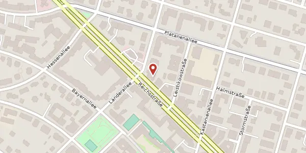 Karte der Umgebung von Reichsstraße 12, 14052 Berlin