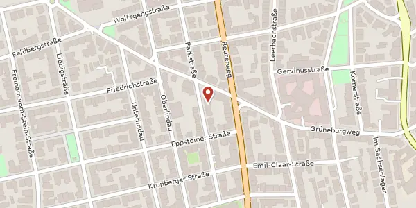 Karte der Umgebung von Telemannstr. 22, 60323 Frankfurt