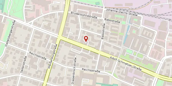 Karte der Umgebung von Adolf-Schmetzer-Str. 27, 93055 Regensburg