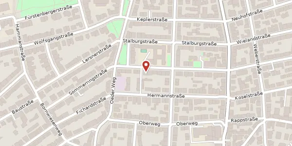 Karte der Umgebung von Adlerflychtstr. 33, 60318 Frankfurt