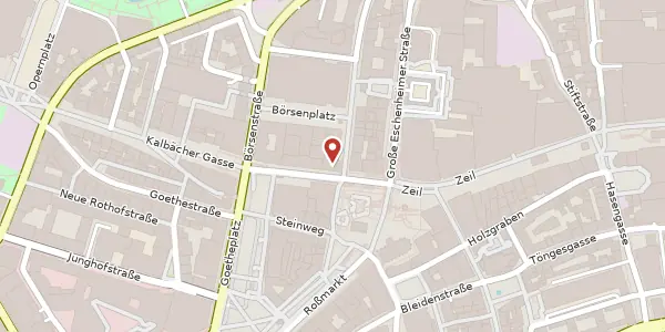 Karte der Umgebung von Biebergasse 2, 60313 Frankfurt