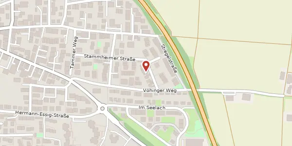 Karte der Umgebung von Stammheimer Straße 56, 71701 Schwieberdingen