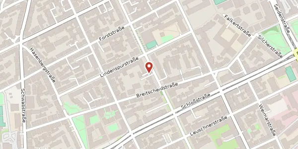 Karte der Umgebung von Johannesstraße 39-45, 70176 Stuttgart