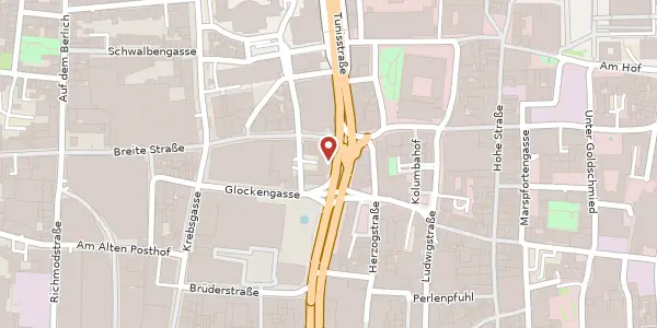 Karte der Umgebung von Tunisstraße 3, 50667 Köln