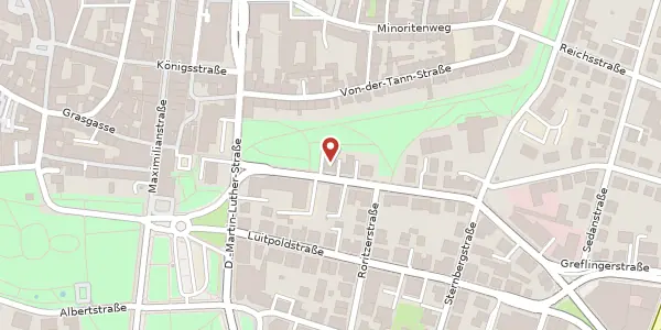 Karte der Umgebung von Landshuter Str. 7, 93047 Regensburg