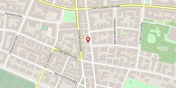 Karte der Umgebung von Kurfürstenstr. 27, 80801 München