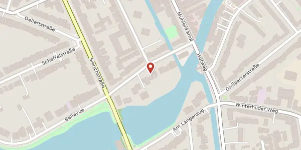 Karte der Umgebung von Körnerstr. 15, 22301 Hamburg