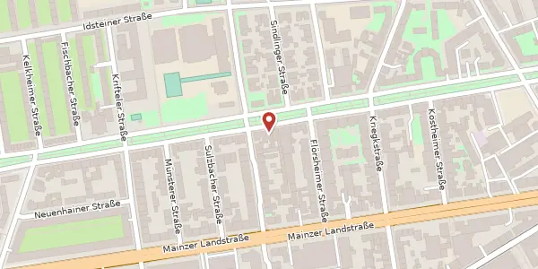 Karte der Umgebung von Frankenallee 163, 60326 Frankfurt