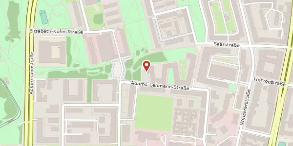 Karte der Umgebung von Adams-Lehmann-Str. 60, 80797 München