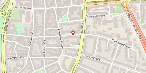 Karte der Umgebung von Adolphstr. 44, 50679 Köln