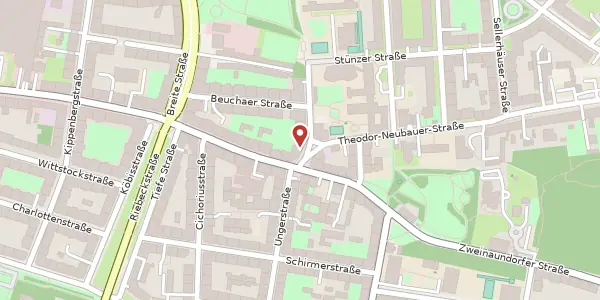 Karte der Umgebung von Theodor-Neubauer-Straße 1, 04318 Leipzig
