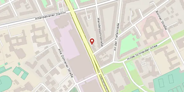 Karte der Umgebung von Hildesheimer Straße 133, 30173 Hannover