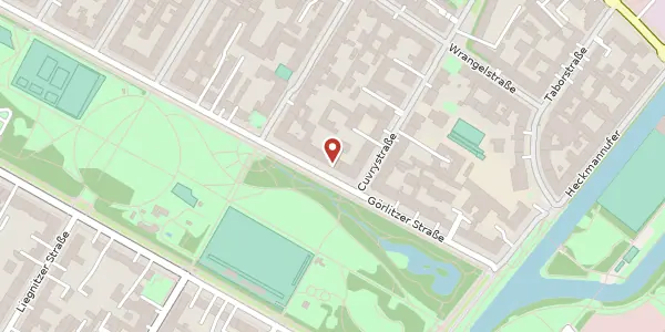 Karte der Umgebung von Görlitzer Straße 42, 10997 Berlin