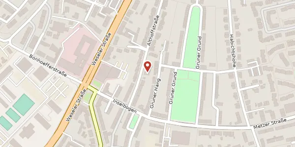 Karte der Umgebung von Althoffstr. 81, 48151 Münster