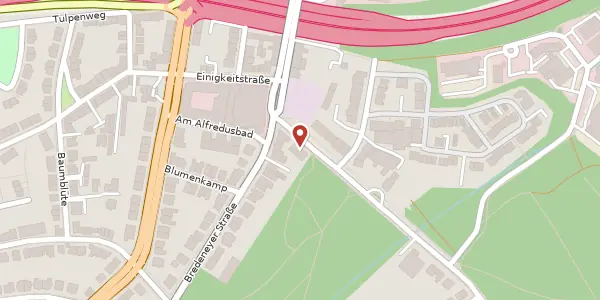 Karte der Umgebung von Wiedfeldtstr. 4, 45133 Essen