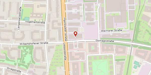 Karte der Umgebung von Domagkstr. 1 a, 80807 München