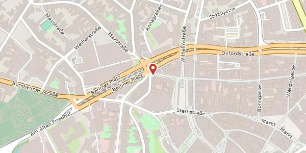 Karte der Umgebung von Sterntorbrücke 17, 53111 Bonn