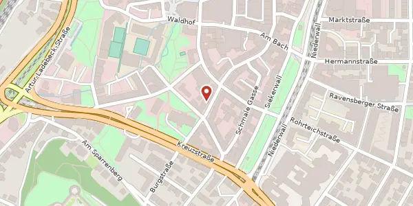 Karte der Umgebung von Breite Str. 32, 33602 Bielefeld