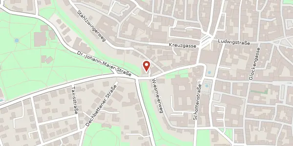 Karte der Umgebung von Platz-der-Einheit 2, 93047 Regensburg
