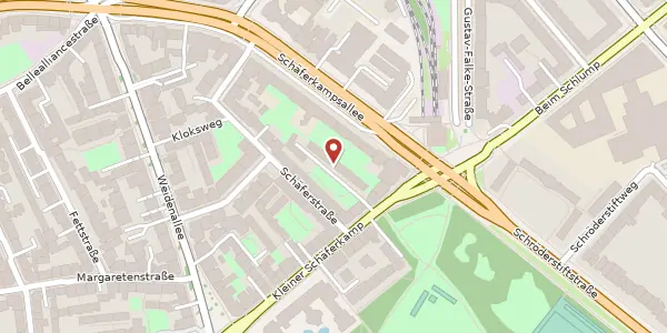 Karte der Umgebung von Kleiner Schäferkamp 16 D, 20357 Hamburg