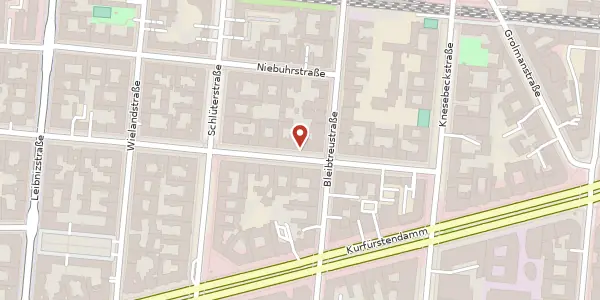 Karte der Umgebung von Mommsenstraße 5, 10629 Berlin