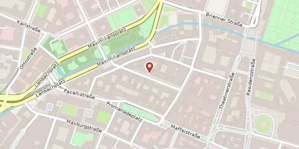 Karte der Umgebung von Prannerstr. 6, 80333 München