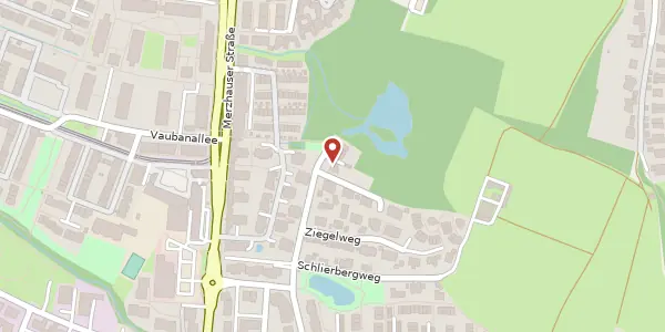 Karte der Umgebung von Schlierbergstraße 141, 79100 Freiburg im Breisgau
